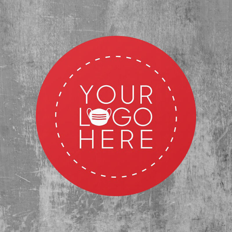 Customized Full Color 12″ Circle Floor Decal COLORSCREEN